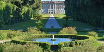 The gardens of the royal palace of Caserta, built in the 18th century.